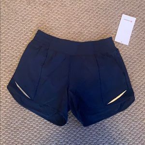 navy blue lululemon shorts BRAND NEW